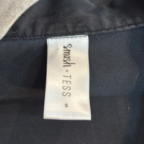 SMASH + TESS Sz S Who We Are Boiler Jumpsuit Zipper Cuffed Hem Short Sleeve - Picture 11 of 14